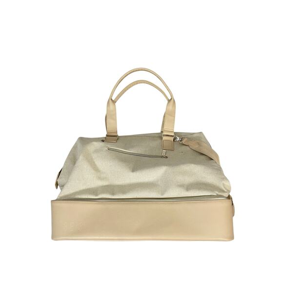 BEIS The Convertible Mini Weekender Duffel Travel Bag Shoulder Strap Beige - Picture 2 of 13